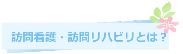 訪問看護・訪問リハビリとは？